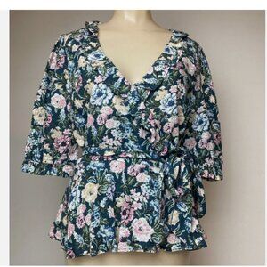 LOFT Women's Wrap Shirt 🌸 Size L
